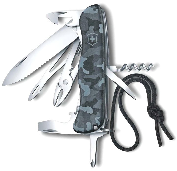  Нож Victorinox Skipper, 111 мм, 17 функций, с фиксатором лезвия и шнурком, 