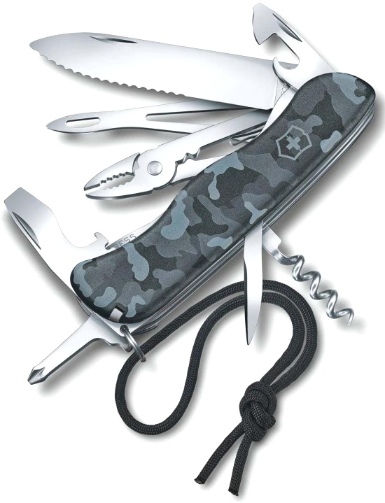  Нож Victorinox Skipper, 111 мм, 17 функций, с фиксатором лезвия и шнурком, 