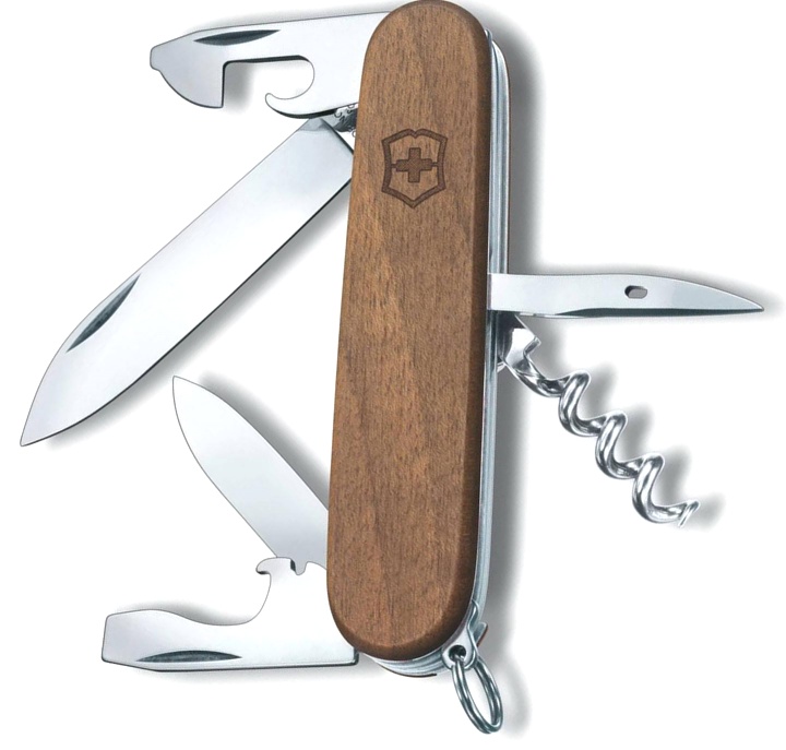 Нож Victorinox Spartan Wood, 91 мм, 10 функций, дерево