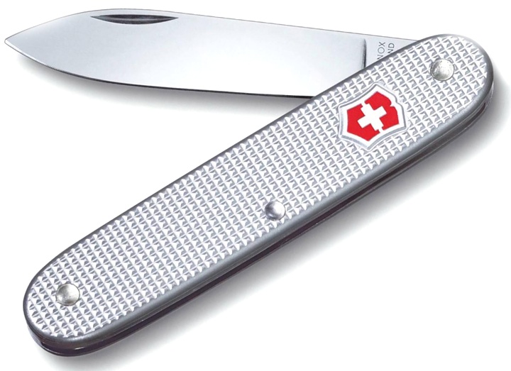 Нож Victorinox Pioneer, 93 мм, 1 функция, рифлёный алюминий