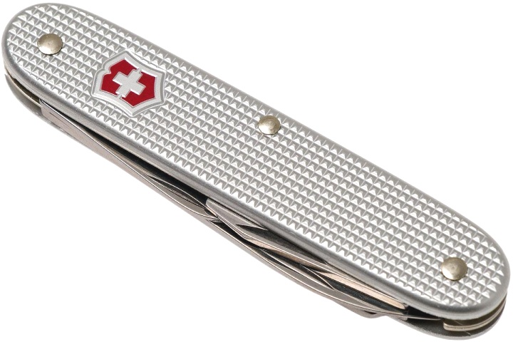 Нож Victorinox Pioneer, 93 мм, 2 функции, рифлёный алюминий