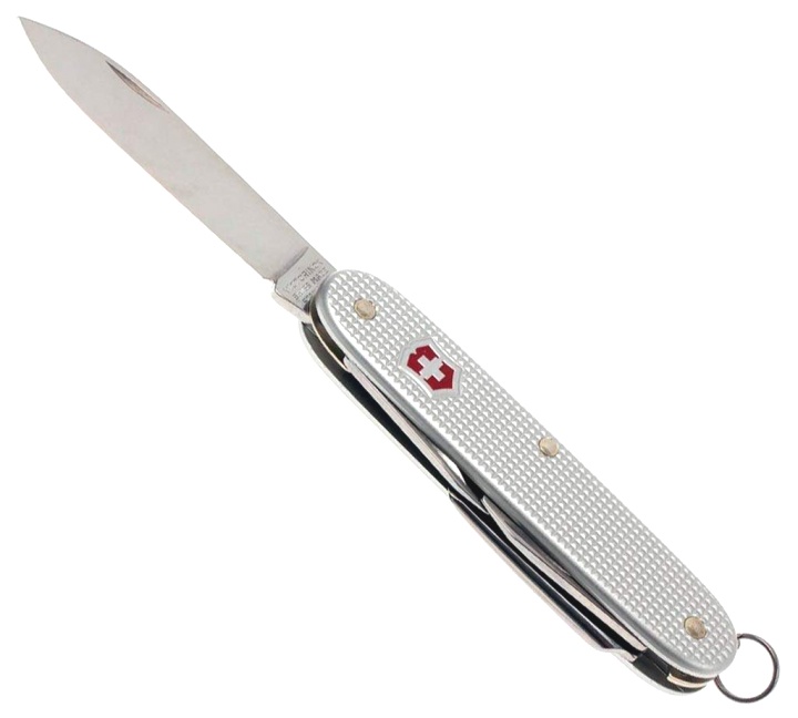 Нож Victorinox Pioneer, 93 мм, 7 функций, рифлёный алюминий