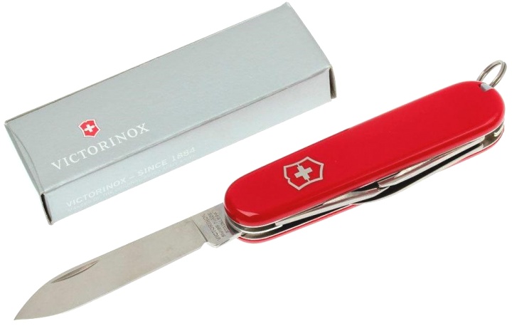 Нож Victorinox Recruit, 84 мм, 10 функций, красный