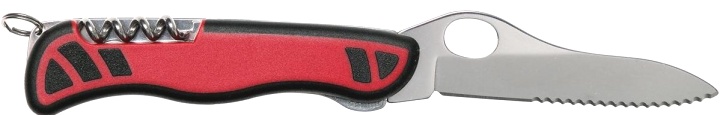 Нож Victorinox Sentinel One Hand, 111 мм, 3 функции, с фиксатором лезвия, красный с черными вставками