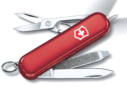 Нож-брелок Victorinox Signature Lite, 58 мм, 7 функций, красный