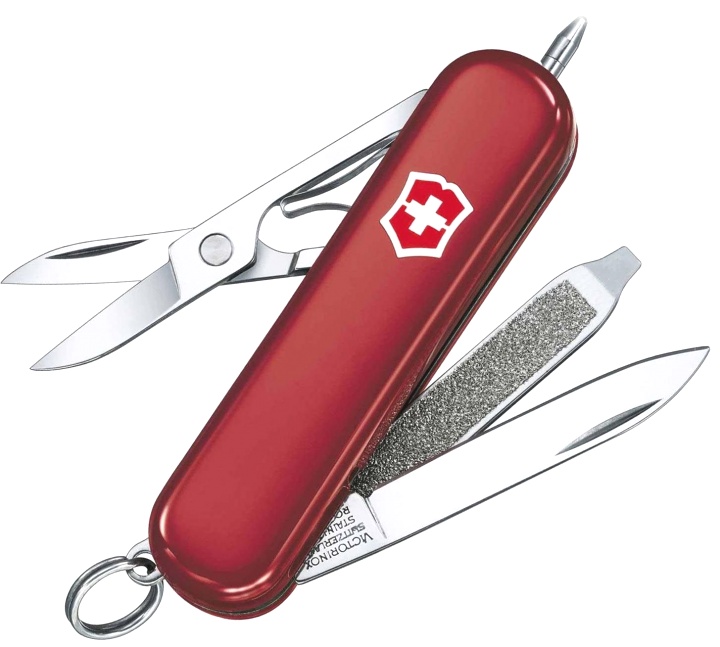 Нож-брелок Victorinox Signature Lite, 58 мм, 7 функций, красный