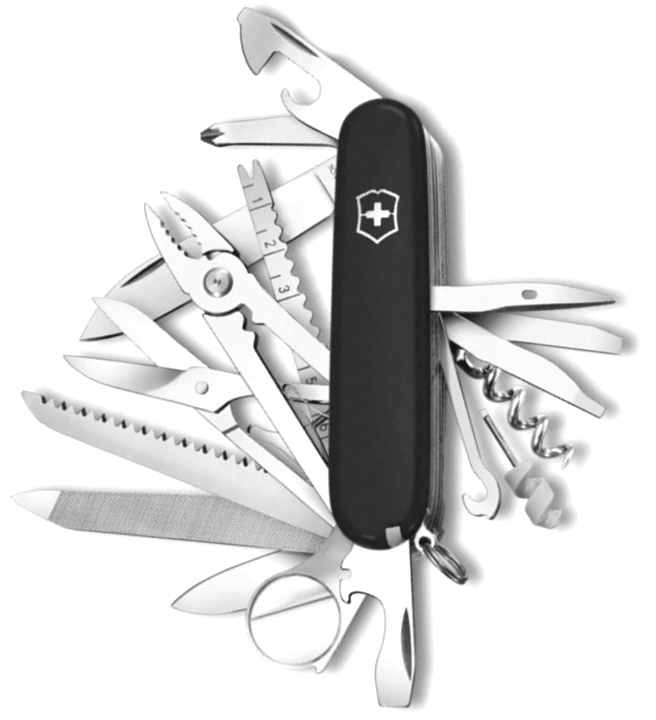 Нож Victorinox Swiss Champ, 91 мм, 33 функции, черный