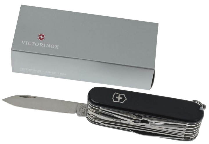 Нож Victorinox Swiss Champ, 91 мм, 33 функции, черный