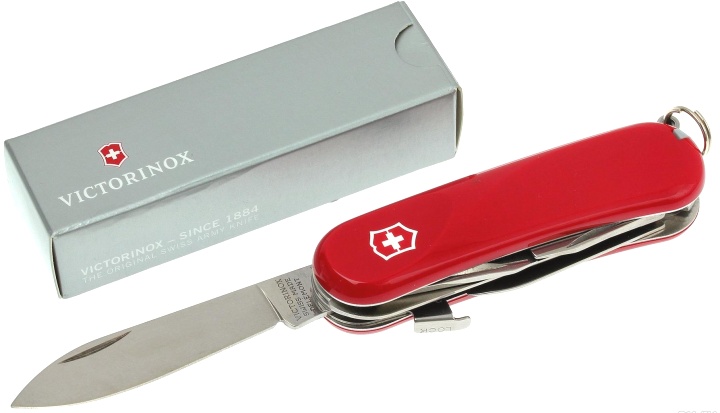 Нож Victorinox Tourist, 84 мм, 12 функций, красный